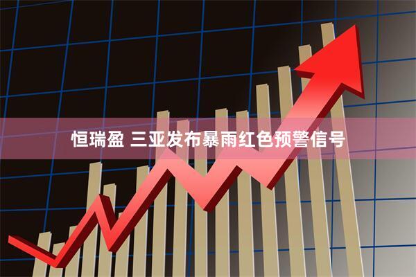 恒瑞盈 三亚发布暴雨红色预警信号